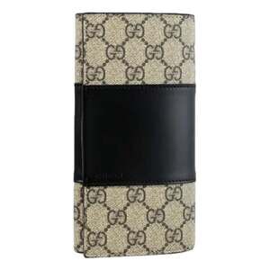 GUCCI GG Supreme Canvas Leather Long